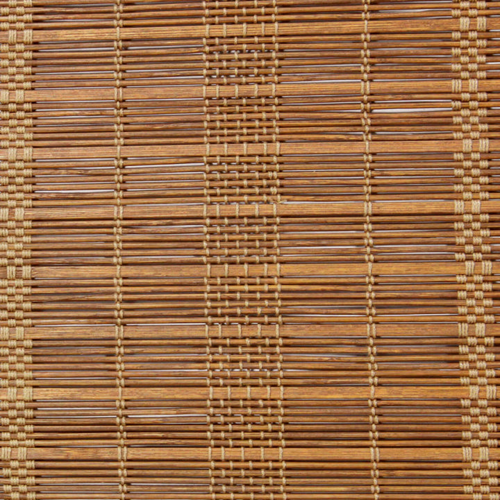 Modern Wood Premium Bamboo Roman Shade