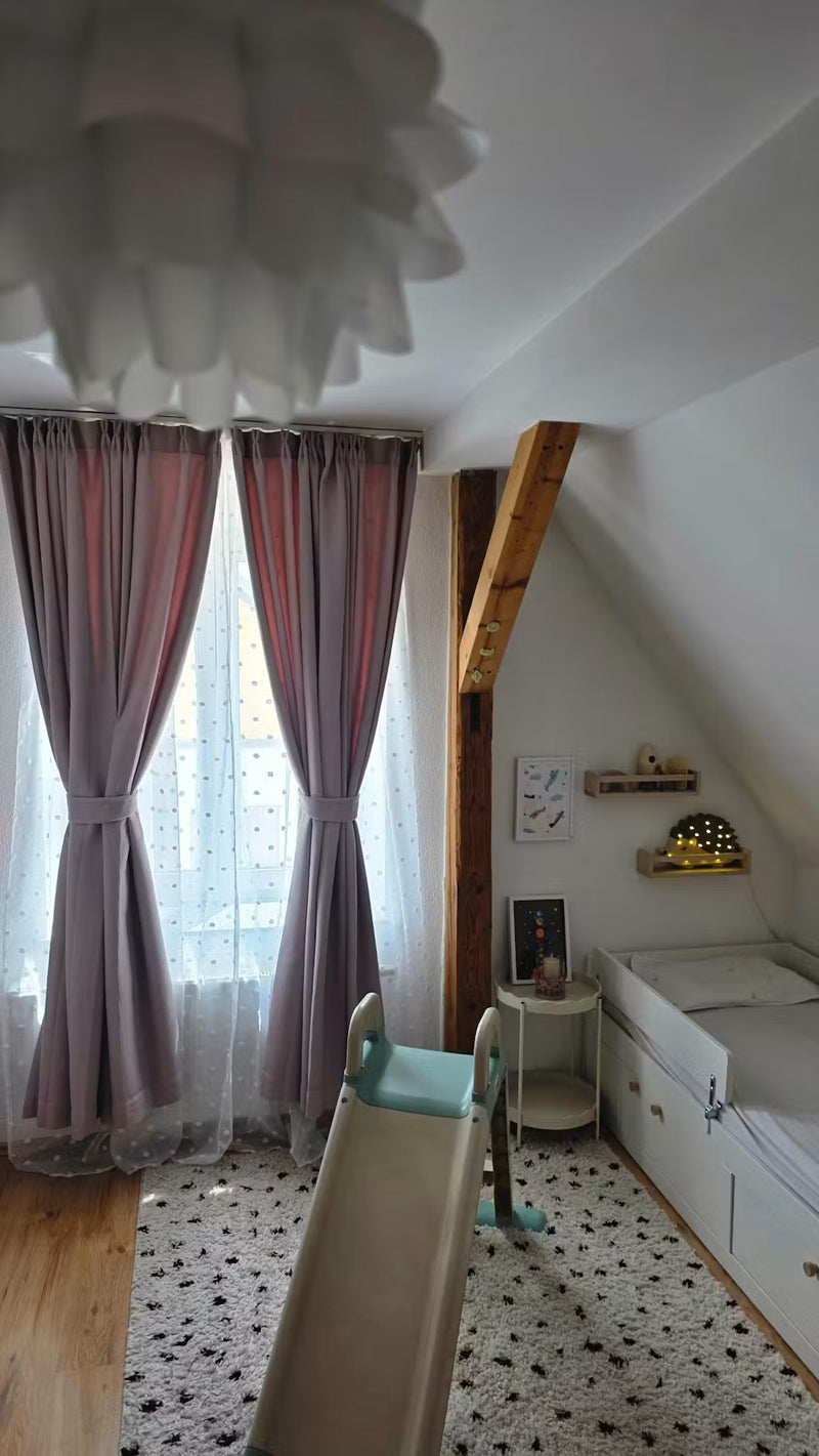 Blanche Waffle Pattern Curtains