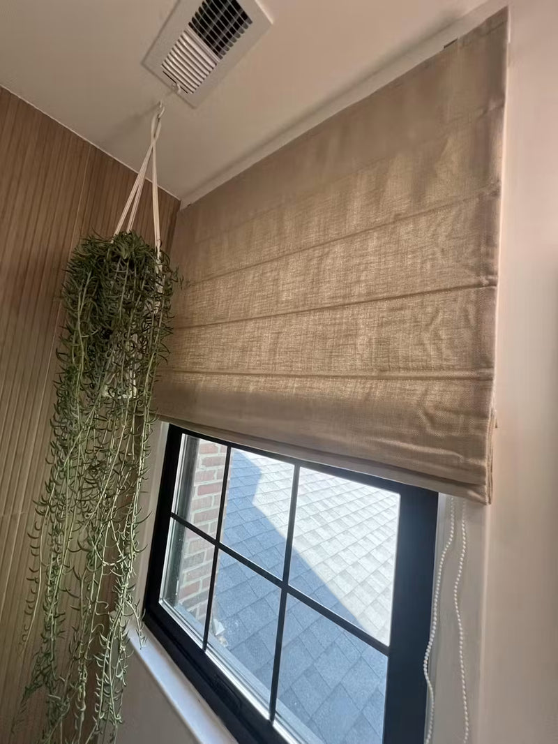 Zoe Linen Roman Shade Cordless