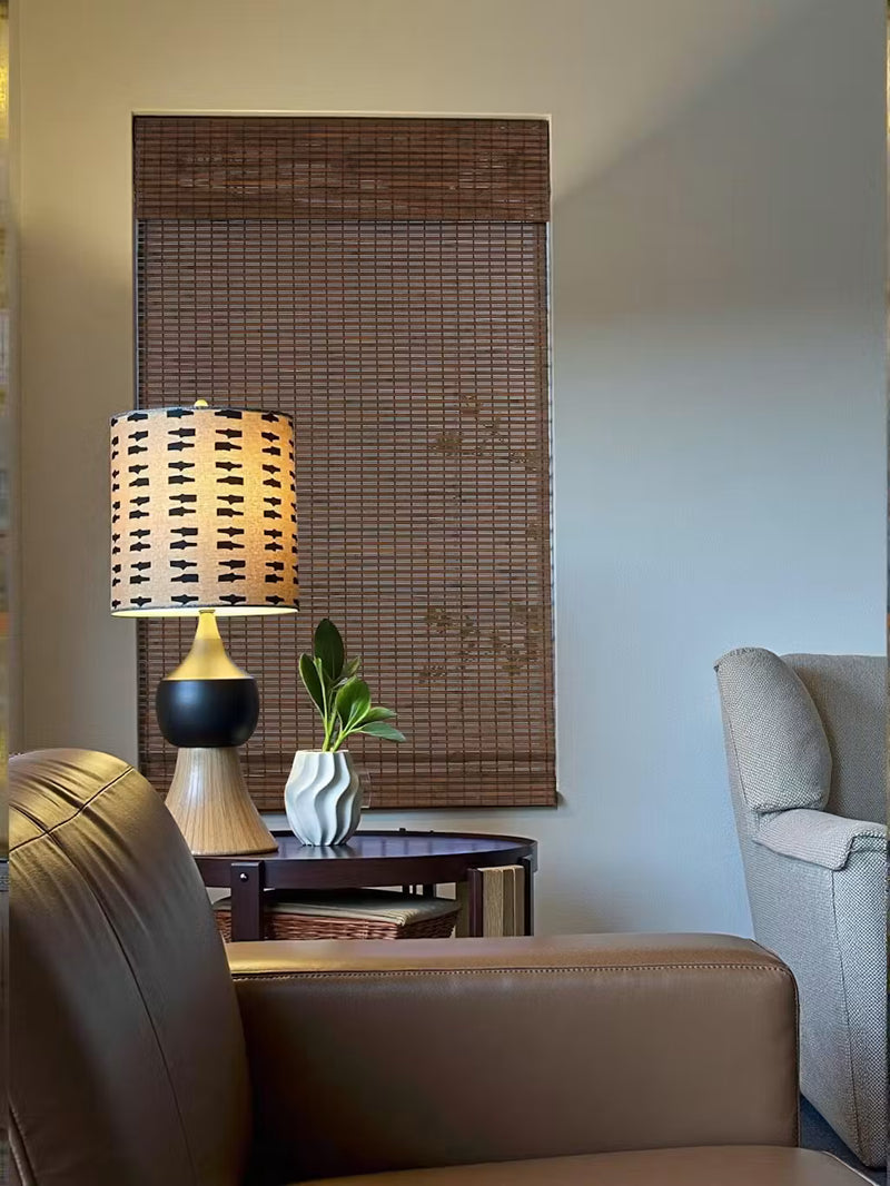Forest Bamboo Roman Shade