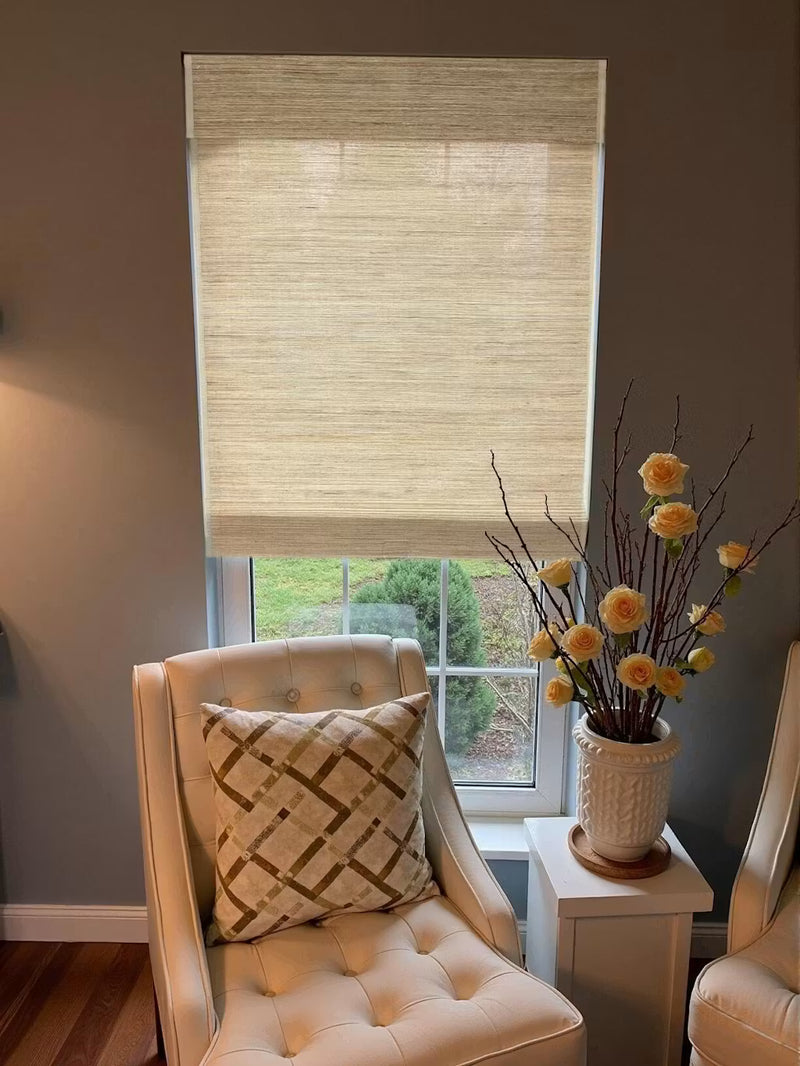 Angel Flax & Jute Roman Shade