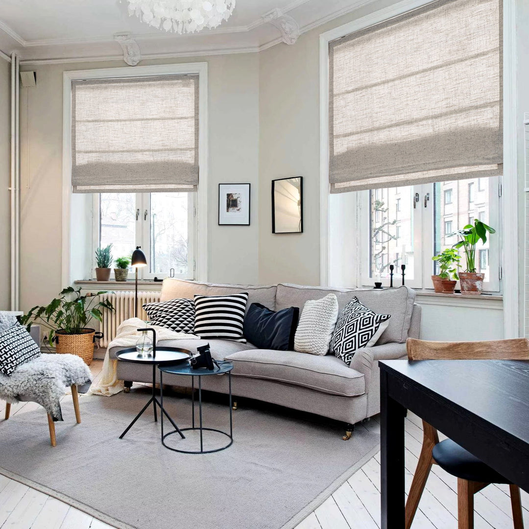 Emma Linen Roman Shades