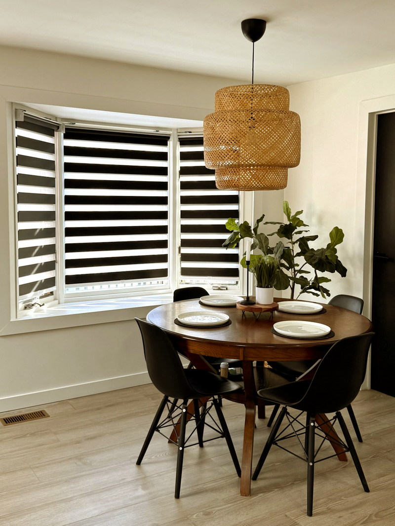 Elijah Blackout Waterproof Zebra Shades