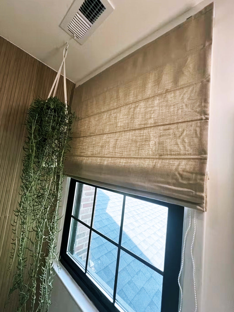 Zoe Linen Roman Shade Cordless