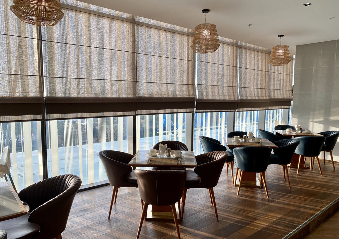 Roman Shades Dining Room