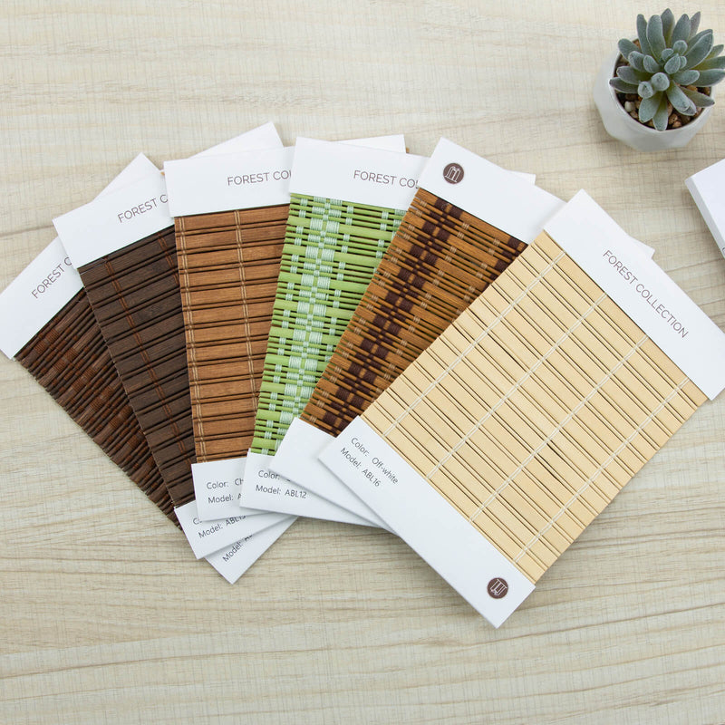 Forest Bamboo Shades Sample Book