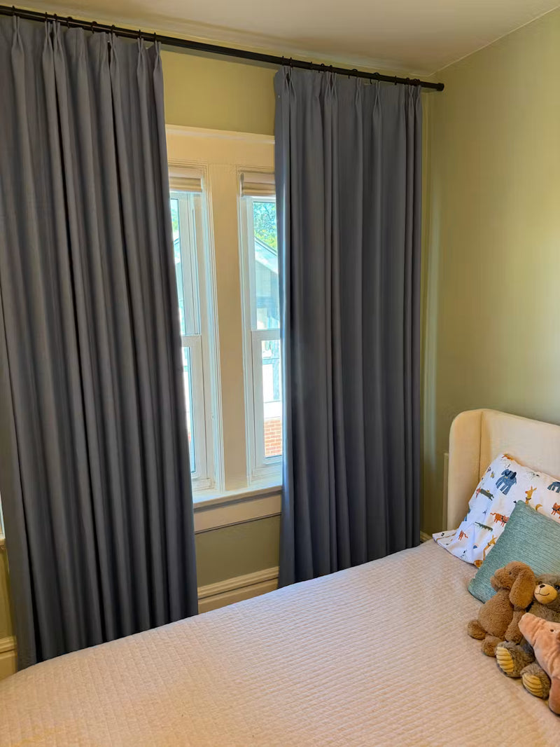 Sofia Heavyweight Cotton Blend Drapes Pleated
