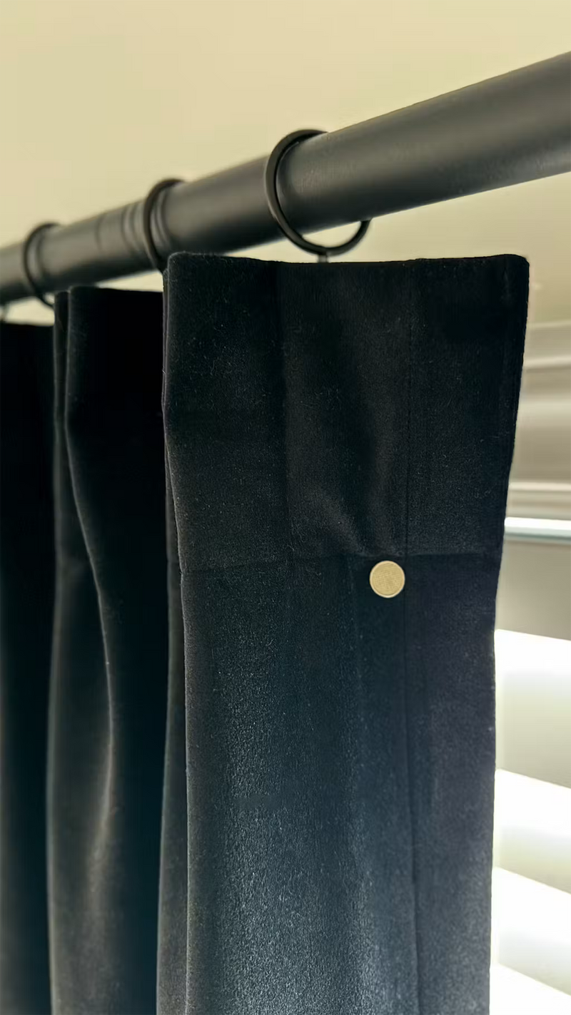 Avery Velvet Curtains & Drapes Pleated Alternate