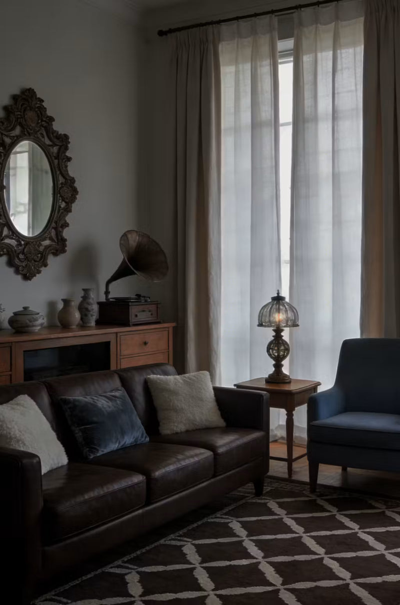 Zoe Linen Curtains Pleated