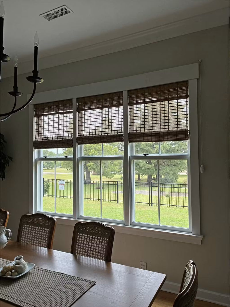 Rustic Natural Pure Bamboo Woven Shades Alternate