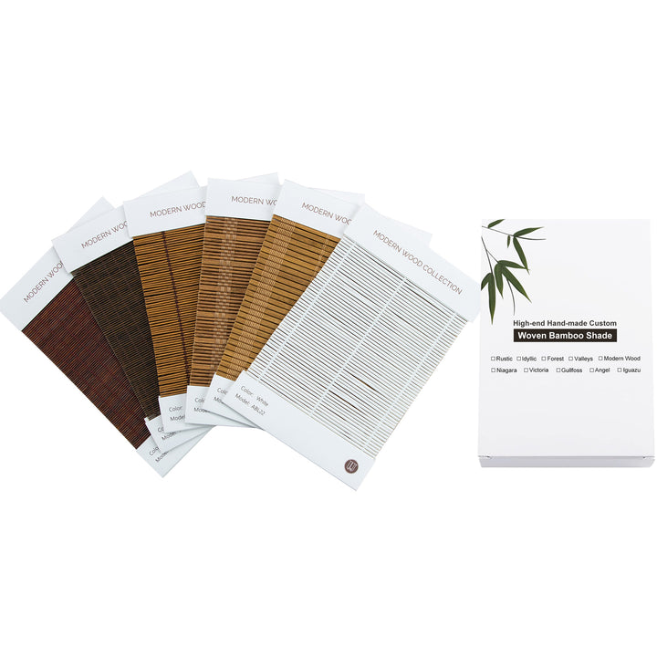 Modern Wood Bamboo Shade Sample Kit