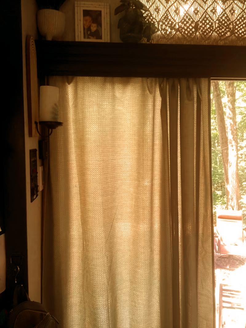Blanche Waffle Pattern Curtains Alternate