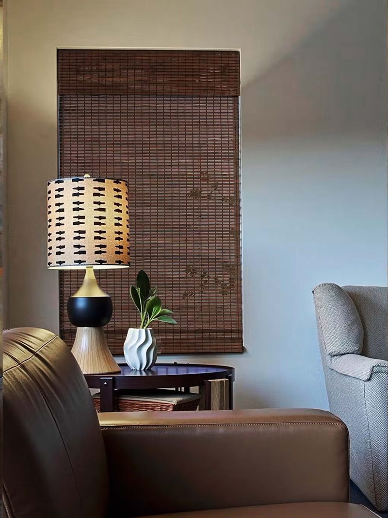 Forest Bamboo Roman Shade