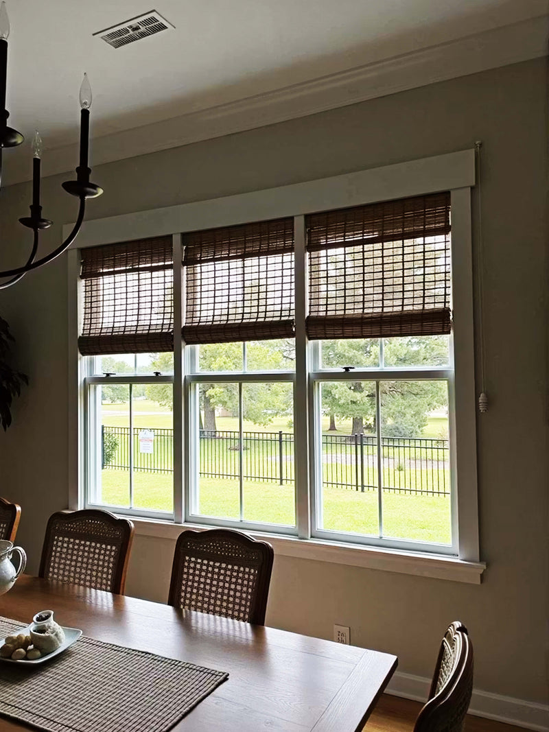 Rustic Natural Pure Bamboo Woven Shades Alternate